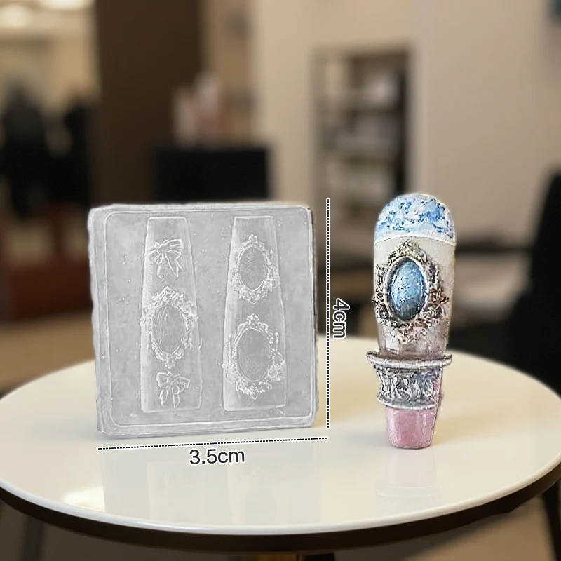 Moule à ongles 3D en Silicone, coquille d'étoile de mer, papillon, fleur, décoration Nail Art, modèle Transparent, outils de conception de manucure