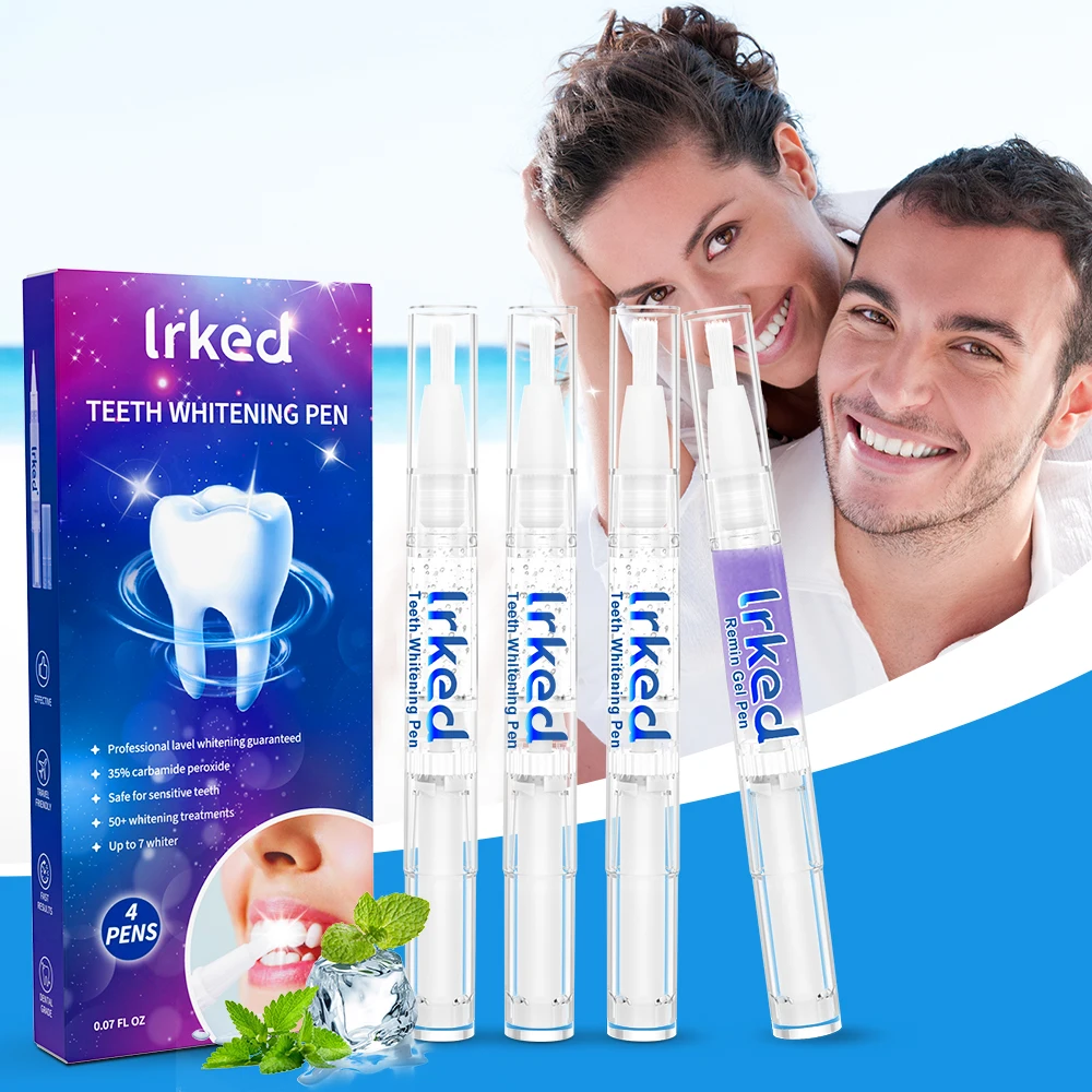 

Teeth Whitening Pen Gel Kit for Whiten Teeth Remove Food and Drink and Smoking Stains Oral Care Bleach Tooth Whitener Products