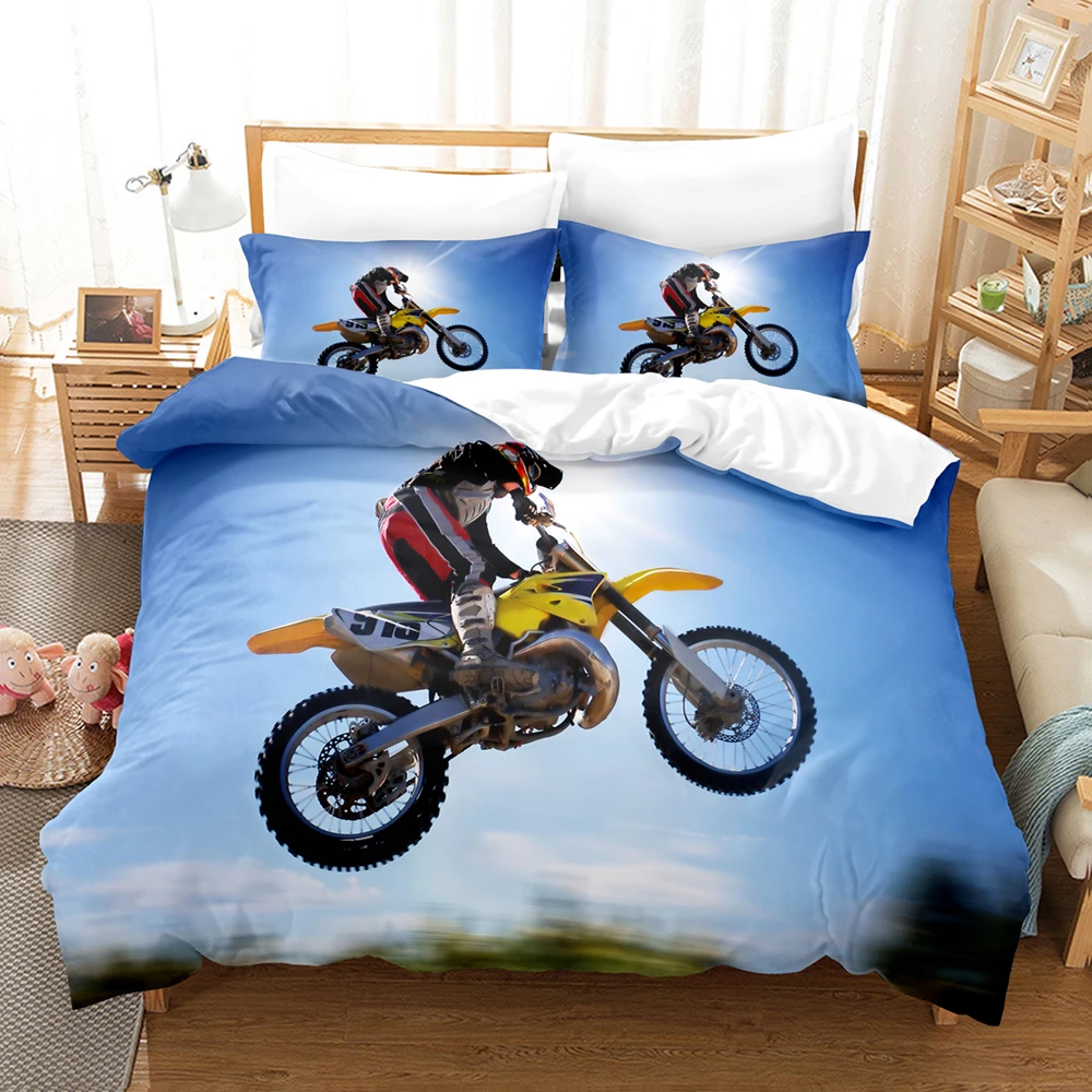 

Handsome Motorcycle Boy Beddings And Bed Sets Chinese Duvet Cover Set Kids,twin Full Queen King Home Textile Bedding Set 2/3pcs