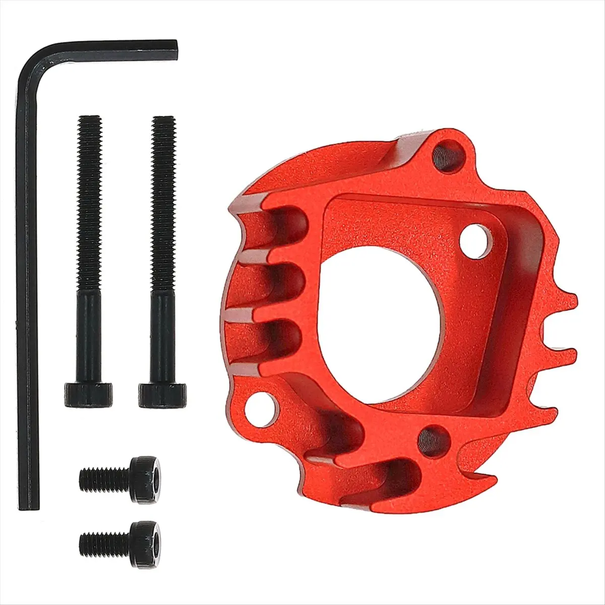 (AIMA) RC Car Upgrade Aluminum Alloy Motor Base Kit for 1/10 TAMIYA CW-01 RC Car Accessories Red