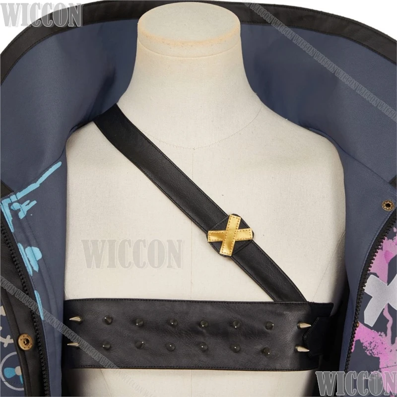 Jinx Impostazione Vestito Arance S2 Anime Gioco LoL Costume Cosplay Parrucca Blu Cappotto Oversize Vestito Ragazza Sexy Donne Halloween Personalizzato