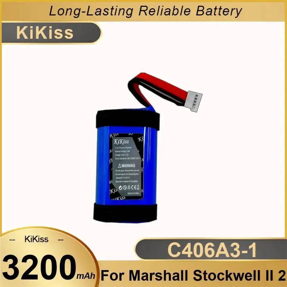 

C406A3-1 3200Mah For Marshall Stockwell II 2 Speaker Battery Lightweight