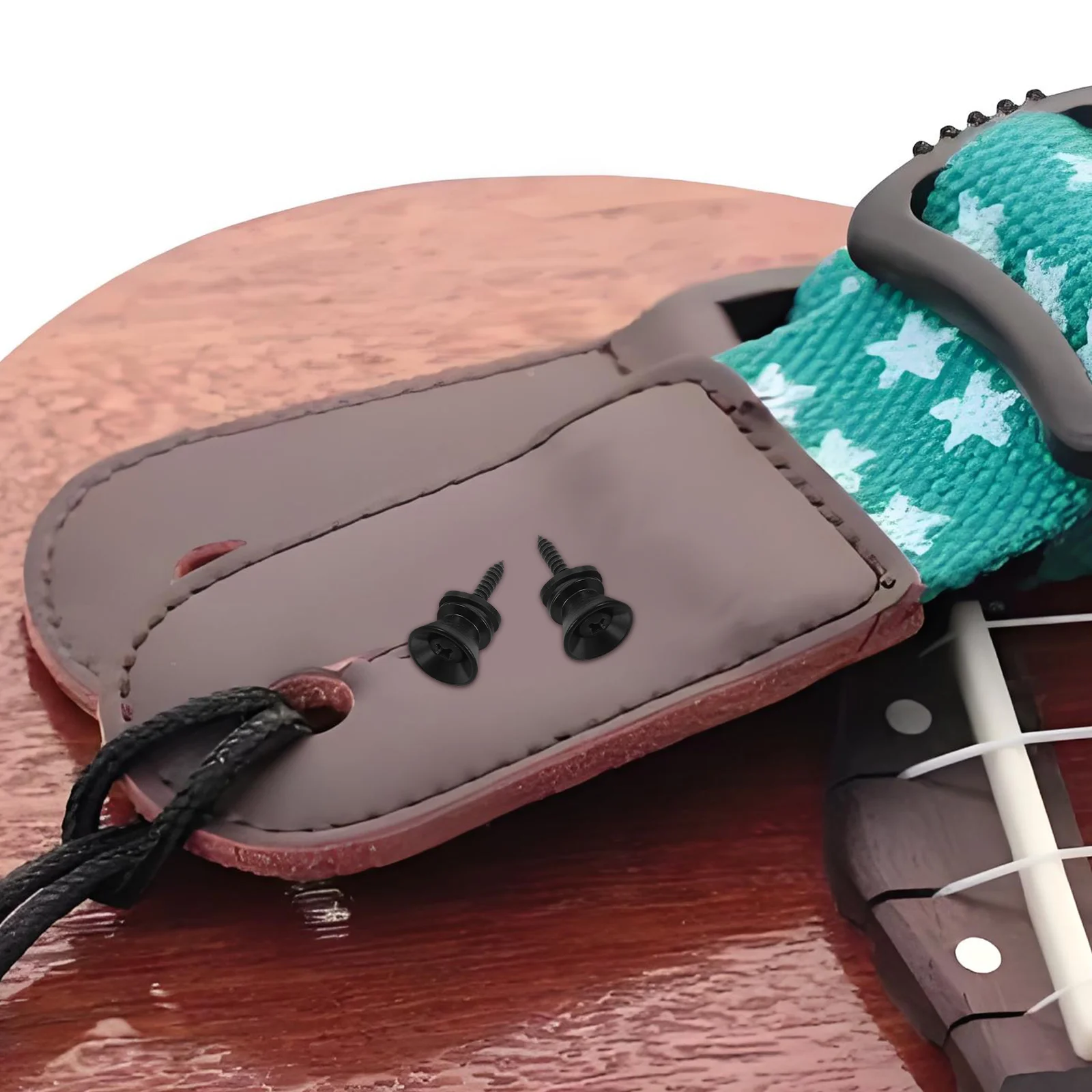 

20 Pcs Guitar Studs Acoustic Strap Button Locks Pin Electric Bass Alloy Buttons