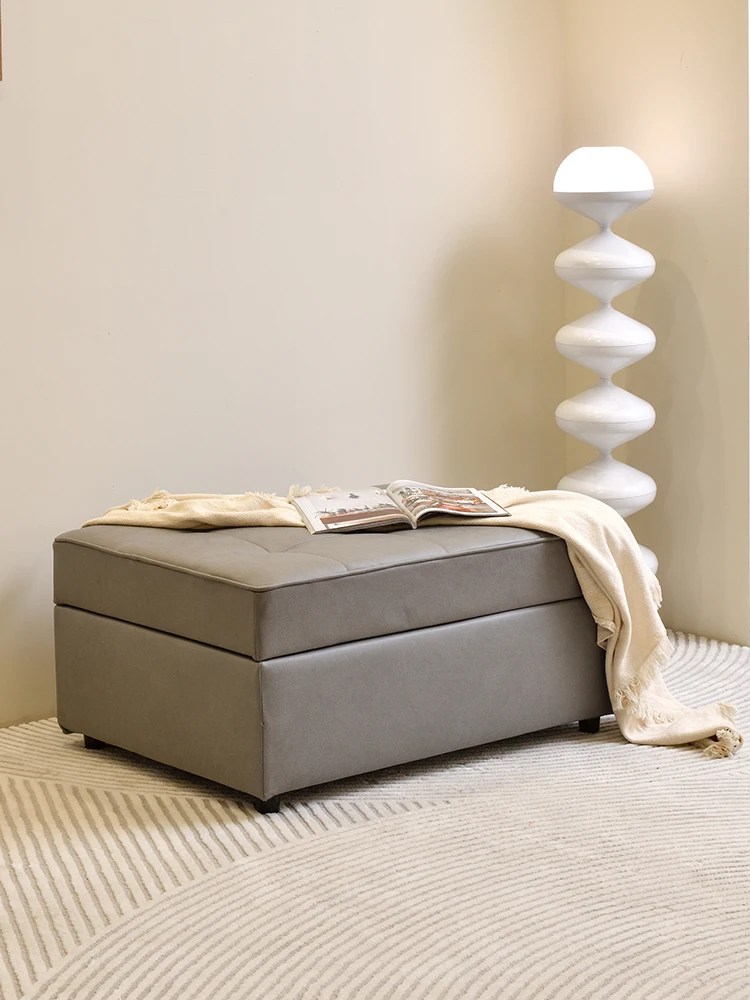 Light luxury technology cloth sofa pedal living room concubine pedal modern simplicity