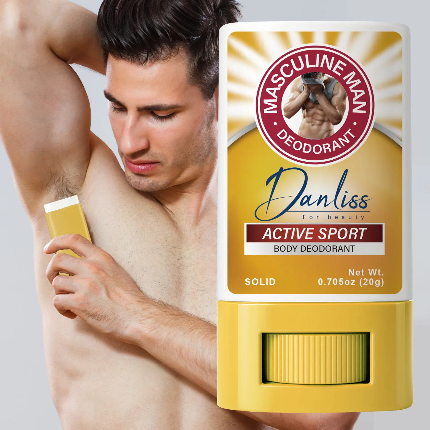 

Men's deodorant - Anti-sweat protection - Reduces sweat odor - Underarm deodorant - Keeps dry - Lasting fragrance 20g