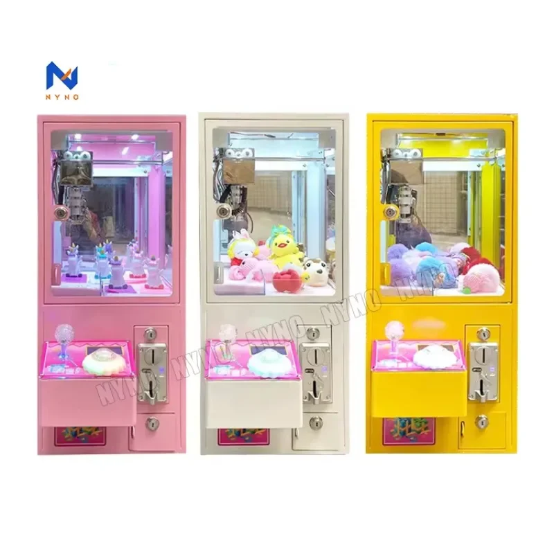 Small plush toys doll gift game machine mini claw crane machine