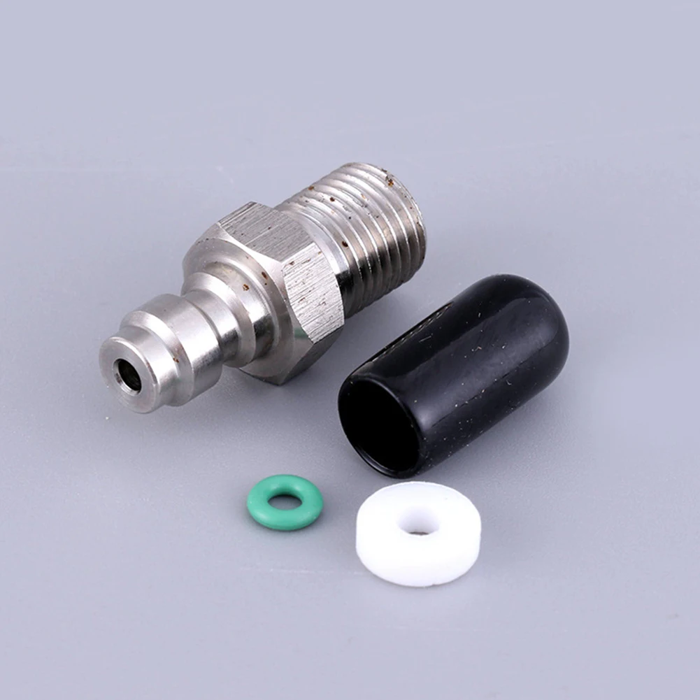 8mm Außengewinde Schnellverbindungsventil mit Ventil M10*1 1/8NPT 1/8BSPP mit Rückschlagventil Luftschlauchanschluss – Detail 4
