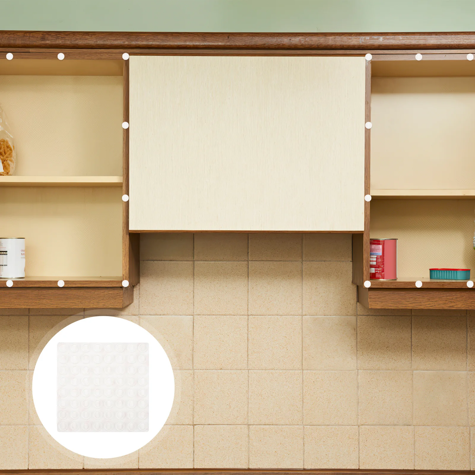 128 قطعة من مصدات أبواب الخزانة الشفافة من السيليكون لتوقف الدرج وواقي وسائد الأثاث لتخفيف الصوت #5