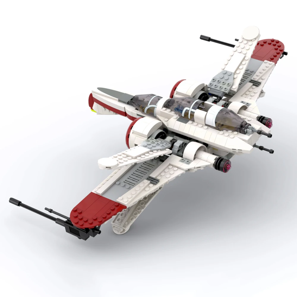 693PCS MOC Space War ARC-170 Fighter Model Biplane Reconnaissance Aircraft Building Blocks Assembling Toys Adult Collection Gift