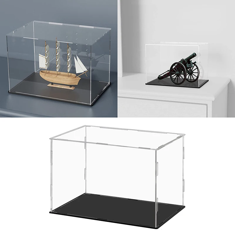 Transparent Multi Size Display Case Clear Acrylic Model Display Box for Collectibles Assemble Acrylic Box Protection Showcase