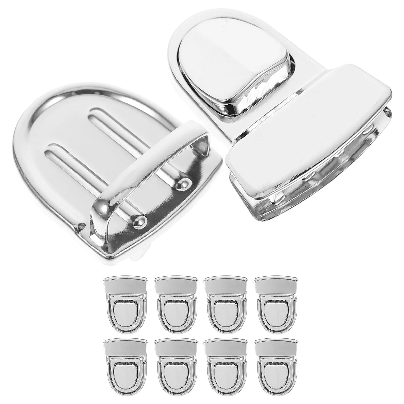 

10 комплектов металлических застежек-«утиных хвостов» для сумок, фурнитура для самостоятельного изготовления сумок и кошельков, аксессуары для застежек-«кнопок»