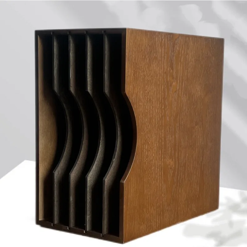 Vinyl Record Storage Holder,Wooden CD Organizer Shelf,Retro Record Player Stand with Storage Box,Vintage Home Decor Display Rack