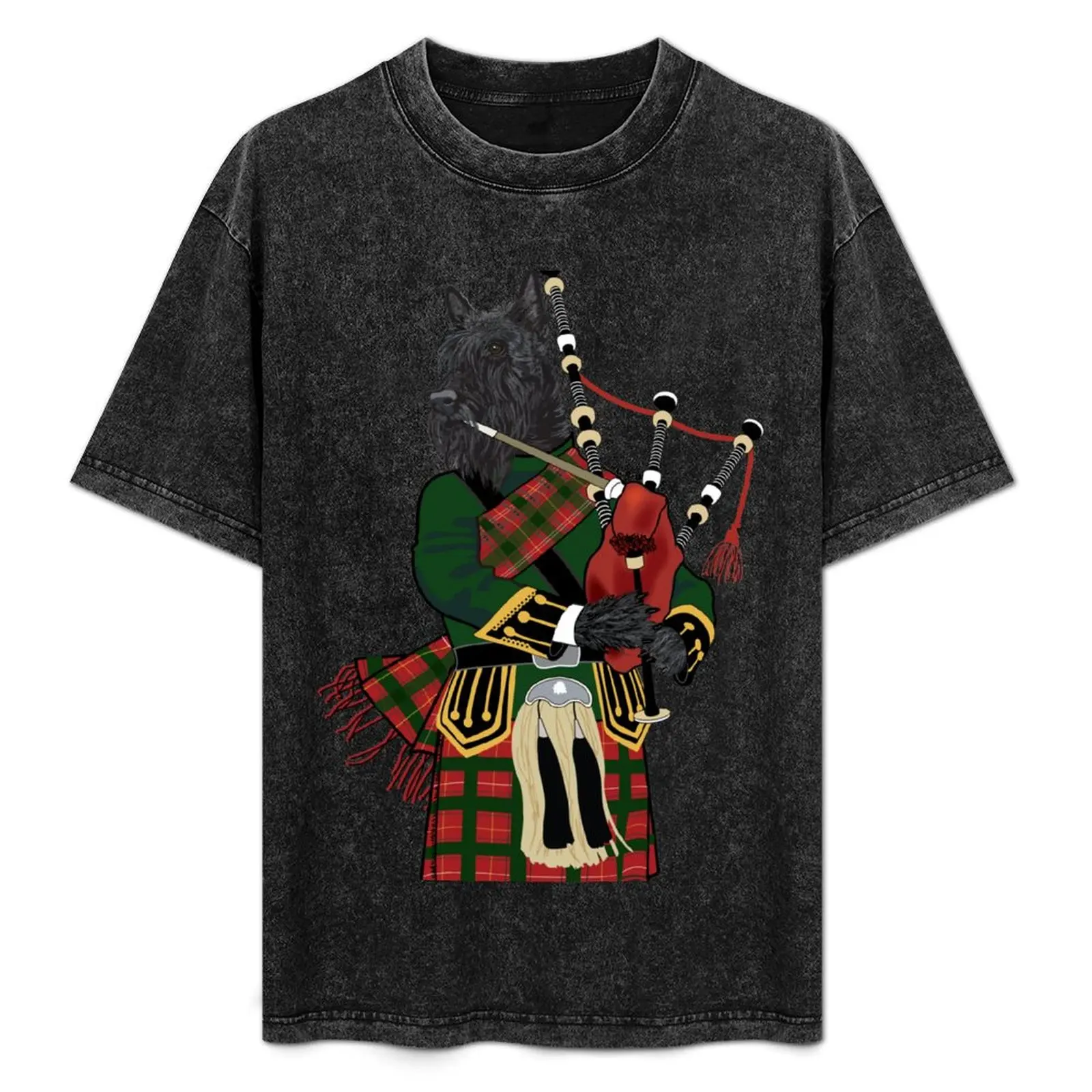 

Scottish Terrier plays the Bagpipes T-Shirt Sweat Absorbing Sports Tee Shirt