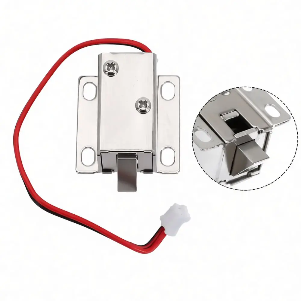 For Wankesheng 12V DC Solenoid Bolt Lock Mini Electronic Cabinet Latch Electromagnetic Door Security Access System