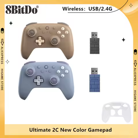 8BitDo Ultimate 2C 2.4 G Wireless Gaming Controller New Color Gamepad Joystick for PC Windows 10/11 Android SteamOS Raspberry Pi