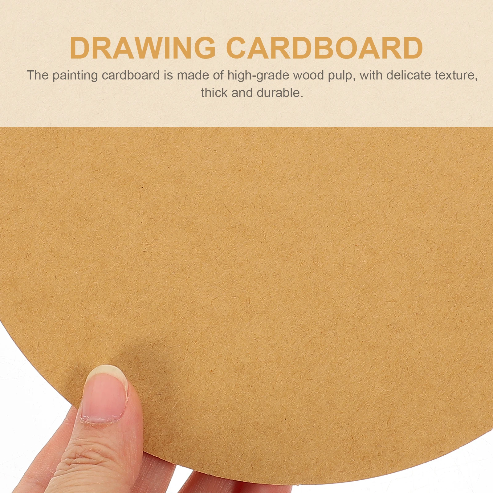 

40 Pcs Card Stock Round Sketch Wood Pulp Blank Cards for Watercolor Painting
