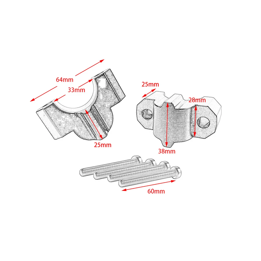 For 2021 2022 2023 2024 BMW S1000R M1000R S1000 M1000 R S M 1000R Handlebar Riser 25MM Moves Up Extend Adapter Clamp Height