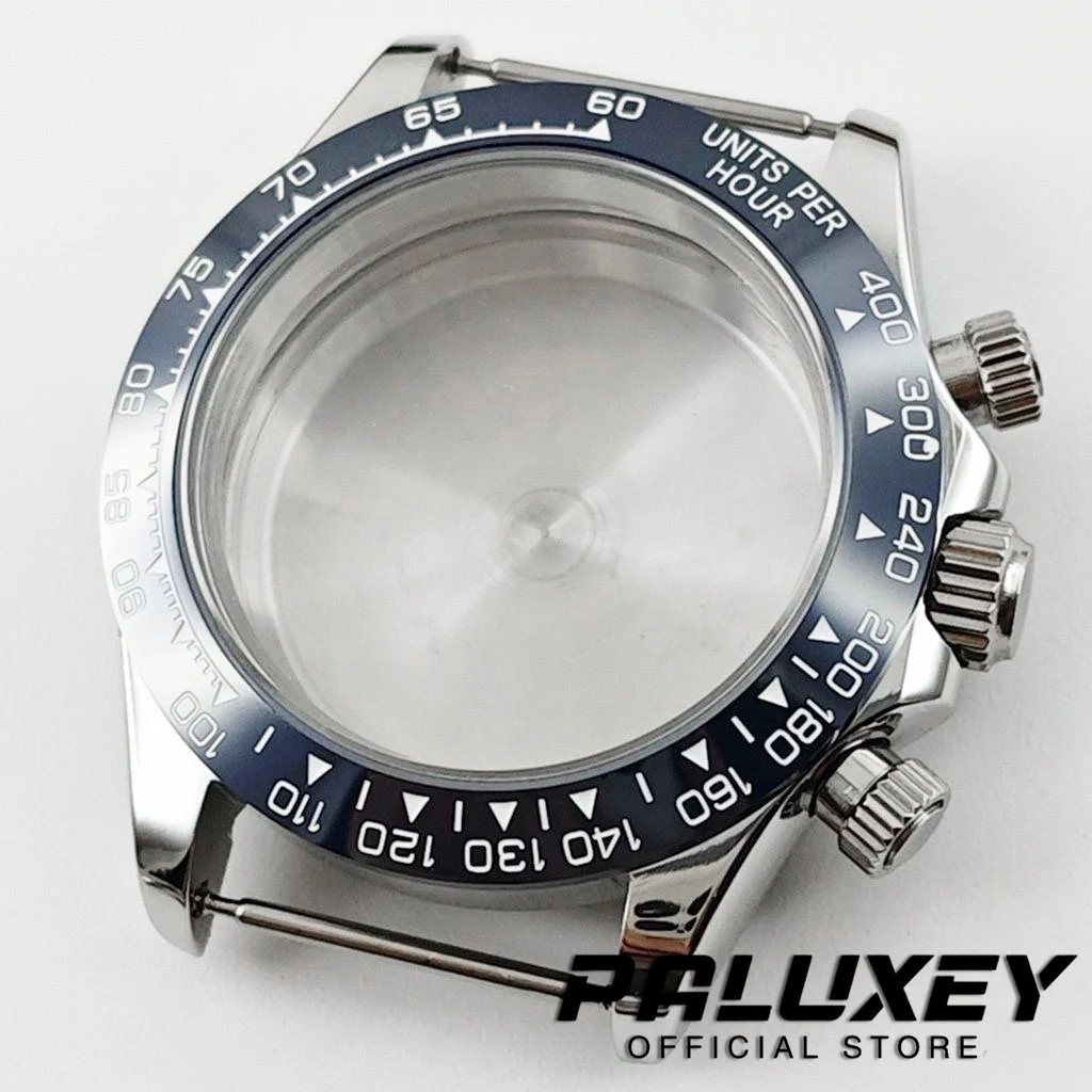 VK63 40mm Watch Case Watch Accessories Stainless Steel Sapphire
