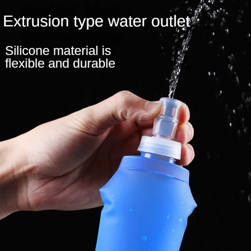 500ML TPU Outdoor Sport Bottle Folding Soft Flask Portable Water Bottle For Suitable Running Camping Hiking #4