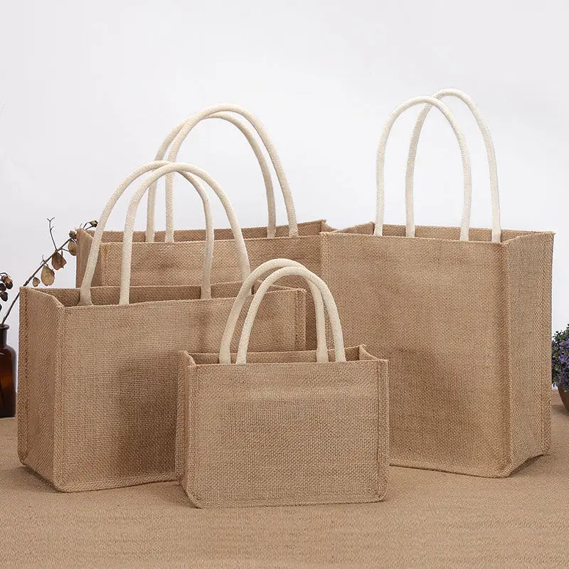 Japanese Linen Tote Bags Outing Shopping Gifts Handbags Outdoor Ladies Casual Daily Large Capacity Tote Bags