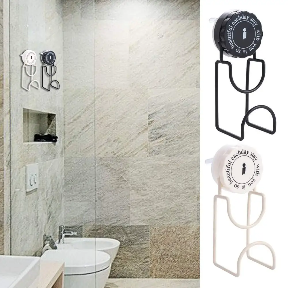 

Multifunctional Iron Suction Cup Hooks Hole-Free Traceless Basin Storage Rack Wall Mounted Rotating Washbasin Hook Bathroom