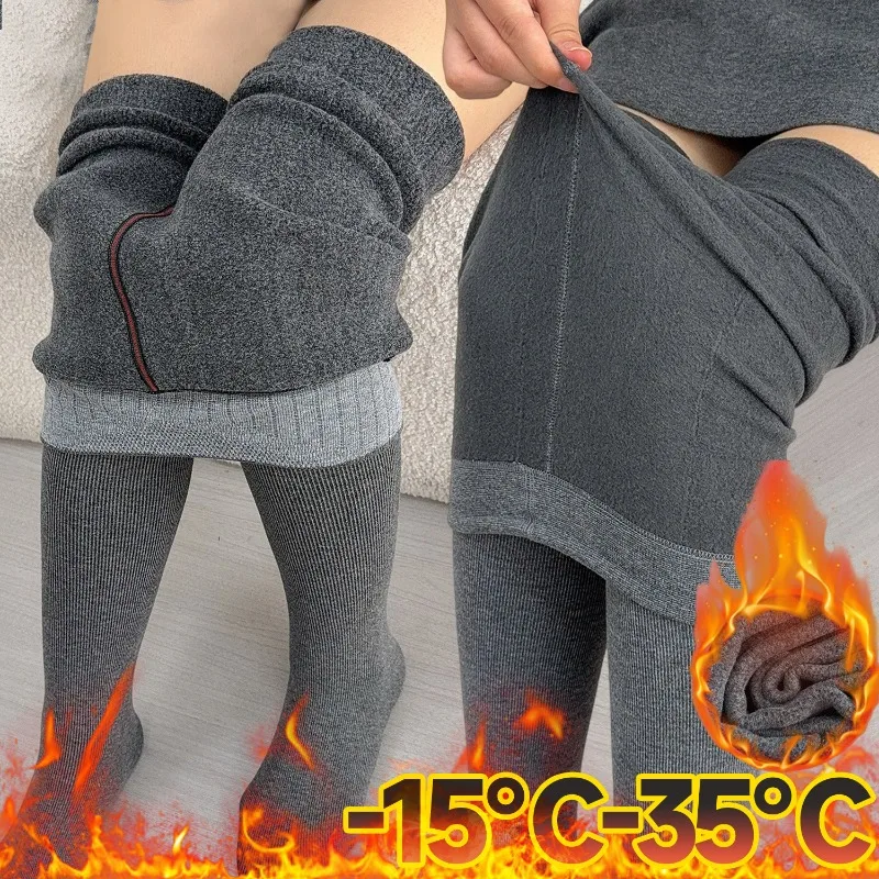 

Осенние вязаные серые колготки, женские эластичные чулки с высокой талией, зимние утепленные колготки, леггинсы в стиле Харадзюку, длинные носки