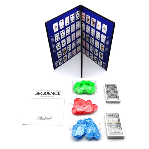 Imagen 2 del producto Juego de mesa clásico de secuencia (nueva versión), juego de cartas español