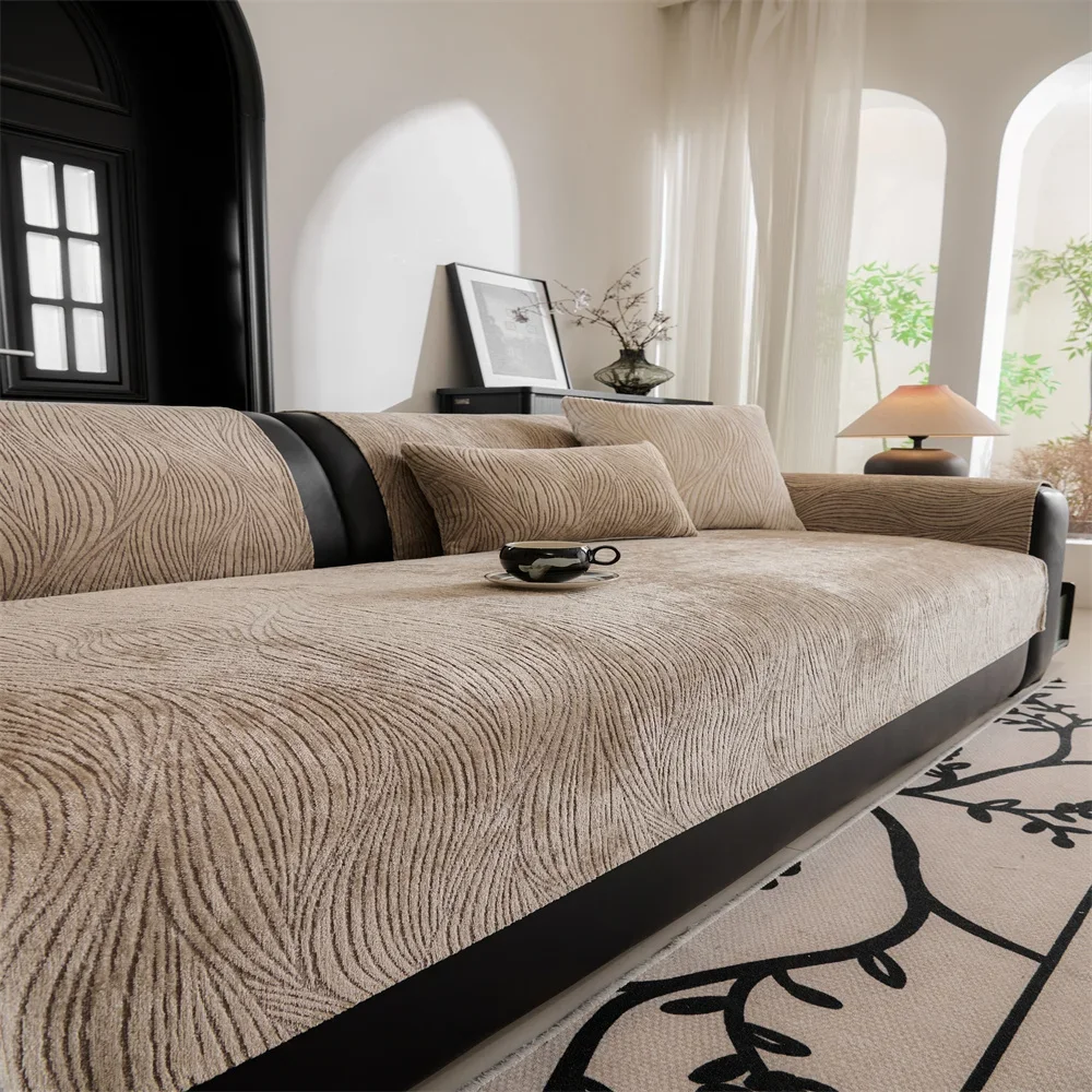 Sofa Cushion New Style Imitation Cotton and Linen All-season Anti-slip Cross-border Sofa Cover Full-cover Sofa Scarf