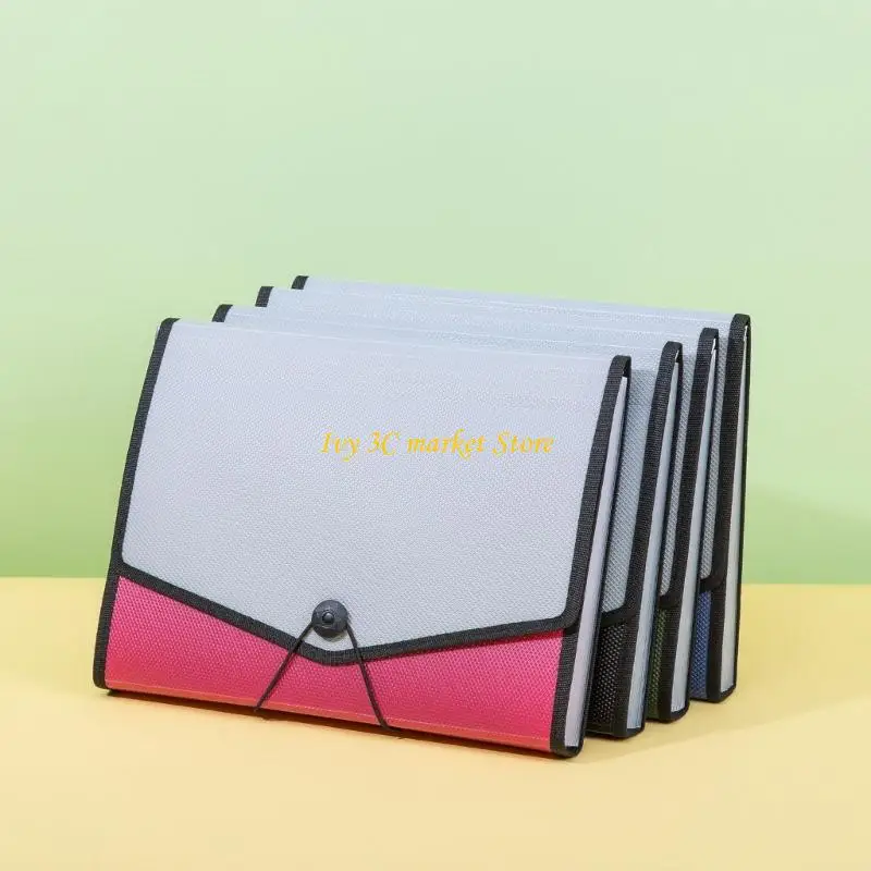 

D7YC Портативная расширяемая пластиковая сумка для файлов с 13 карманами Расширяемый органайзер для документов Чехол для офисных