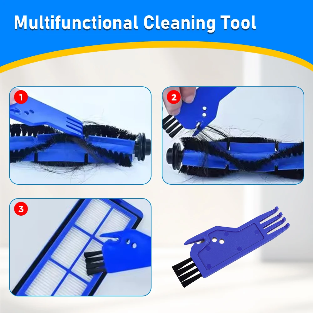 Spazzola universale per la pulizia della polvere per Xiaomi/Roborock/Shark/Dreame Robot aspirapolvere ABS per filtro spazzola principale