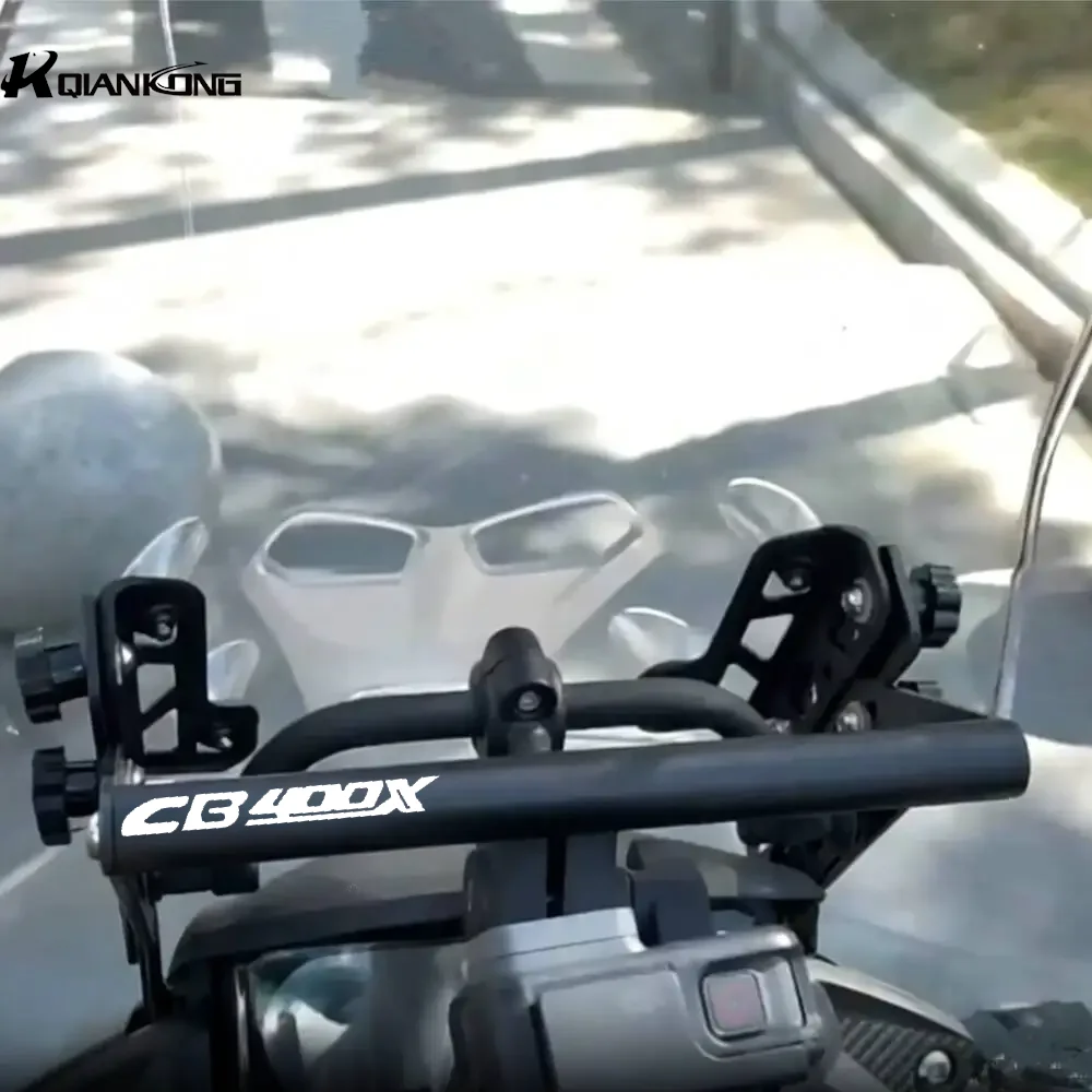 Para Honda CB400X CB500X CB 400 500 X 2016-2023 2024 Acessórios para Motocicleta Suporte Ajustável de Para-brisa em Alumínio e Suporte para Celular/GPS