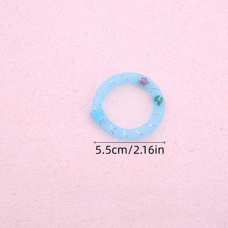 5 Stück Katzen-Kauspielzeug Weiche Netzröhre Lustiges Selbstspielzeug mit Glocke Kätzchen-Soundspielzeug Interaktives Katzenspielzeug Bissresistent (Zufällige Farbe) – Detail 1