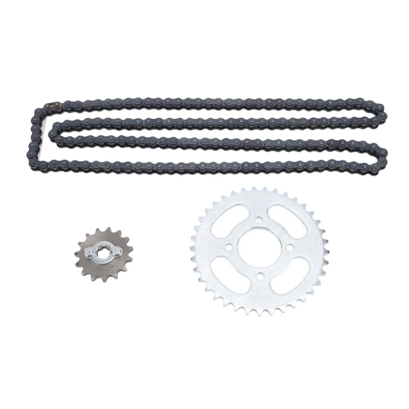 

420 15T Front Sprocket 420 37T Rear Sprocket 420 Chain Set Steel Alloy Replacement For Pit Pro Trail Dirt Pocket ATV Quad Bike