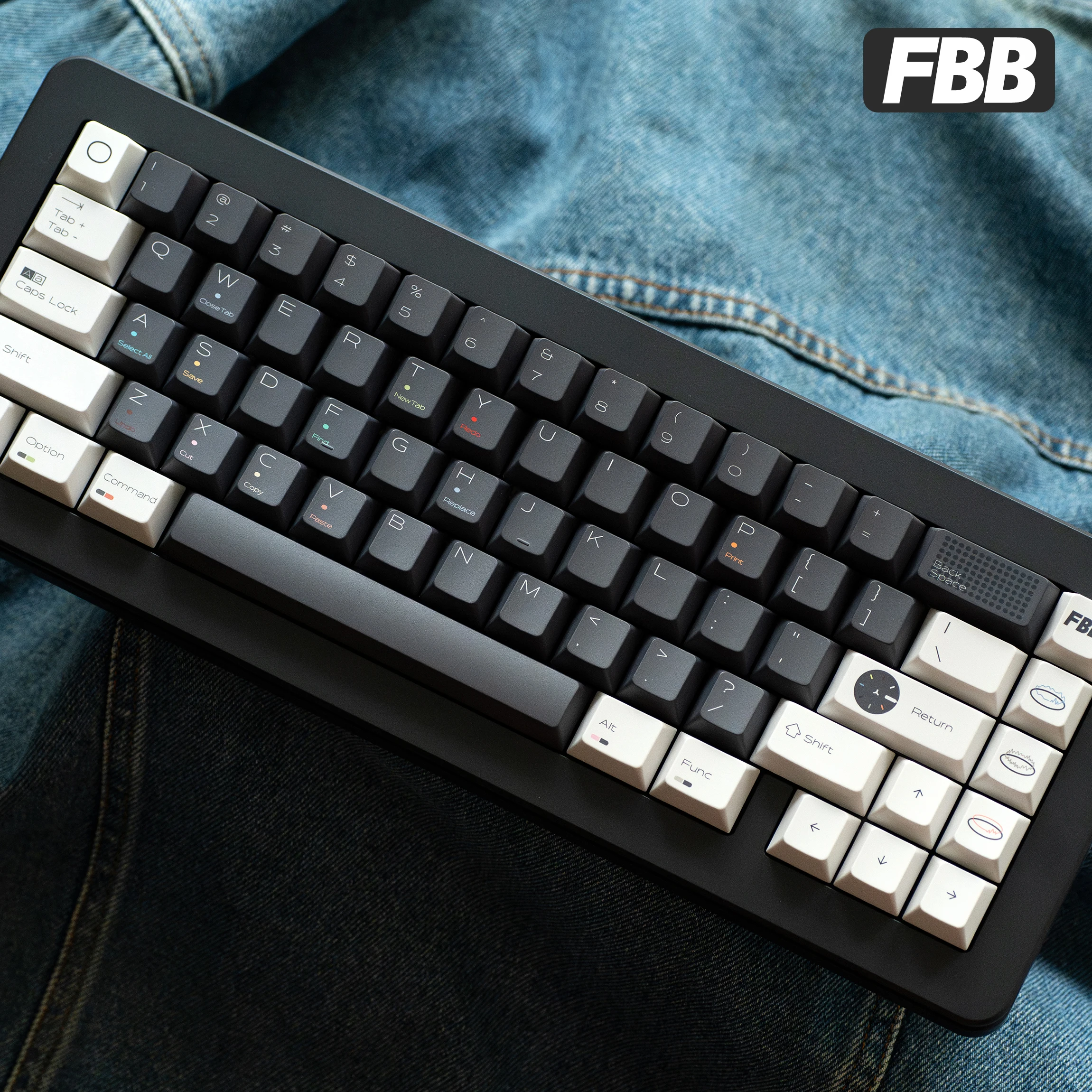 

Колпачки для клавиш FBB Play Style, индивидуальная механическая клавиатура для игр, подходящая для игровых и офисных аксессуаров, толщина 1,7 мм