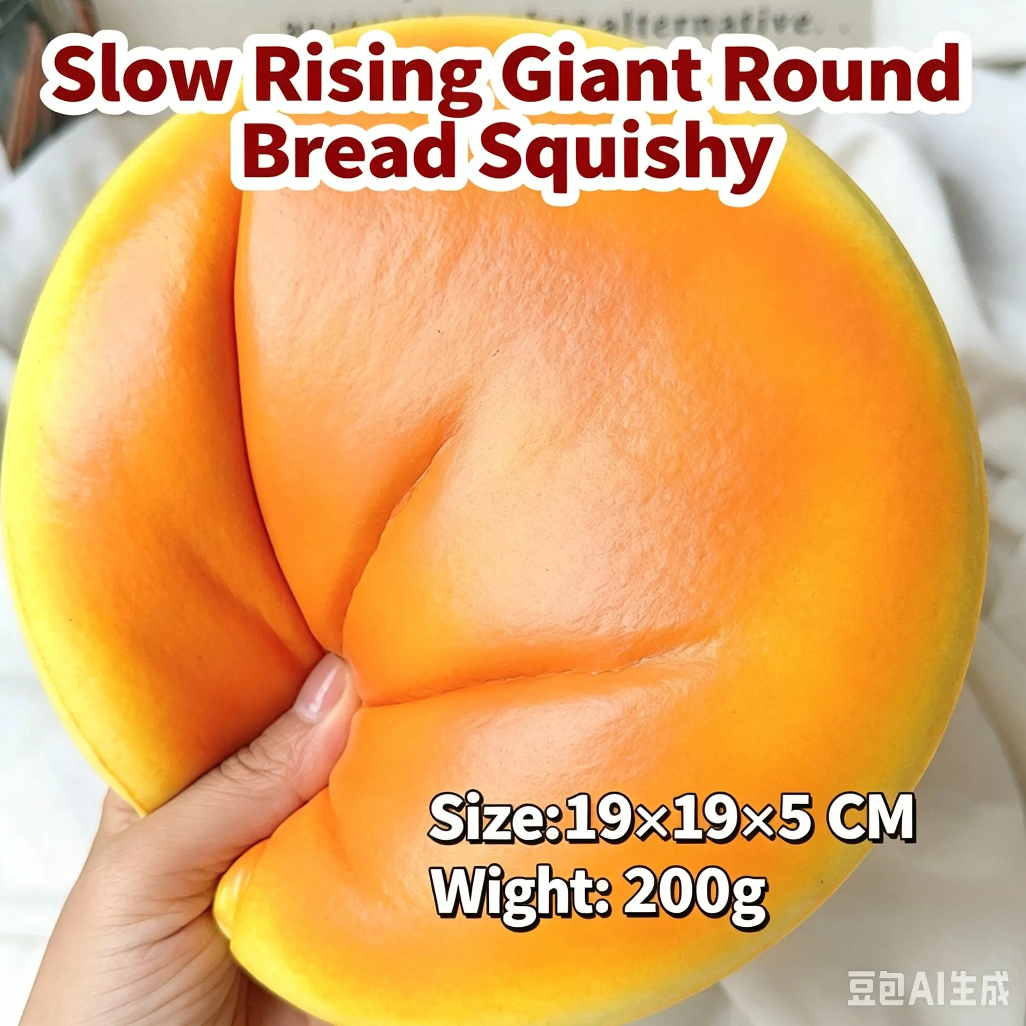Oversized Cheese Cake Squishy PU Slow Rising Portable Squeeze Toy Realistic Food Model Holiday Stress Relief Favor Gift
