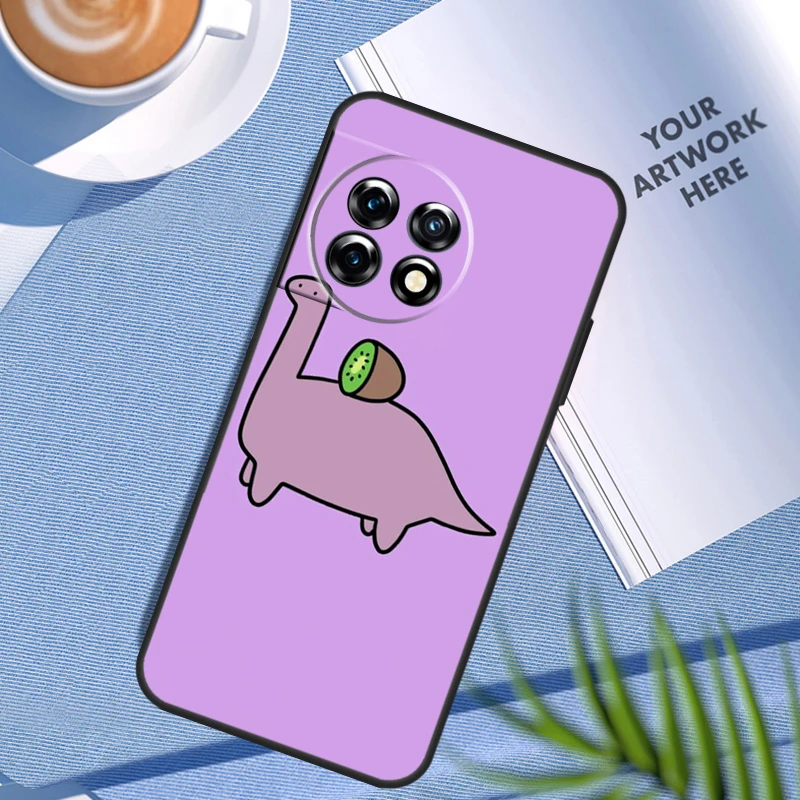 Fun Dinosaur Pattern Dino Case For OnePlus Nord N200 N100 Nord 3 2T CE 2 Lite OnePlus 12 11 10 Pro 10T 10R 12R Cover image 2