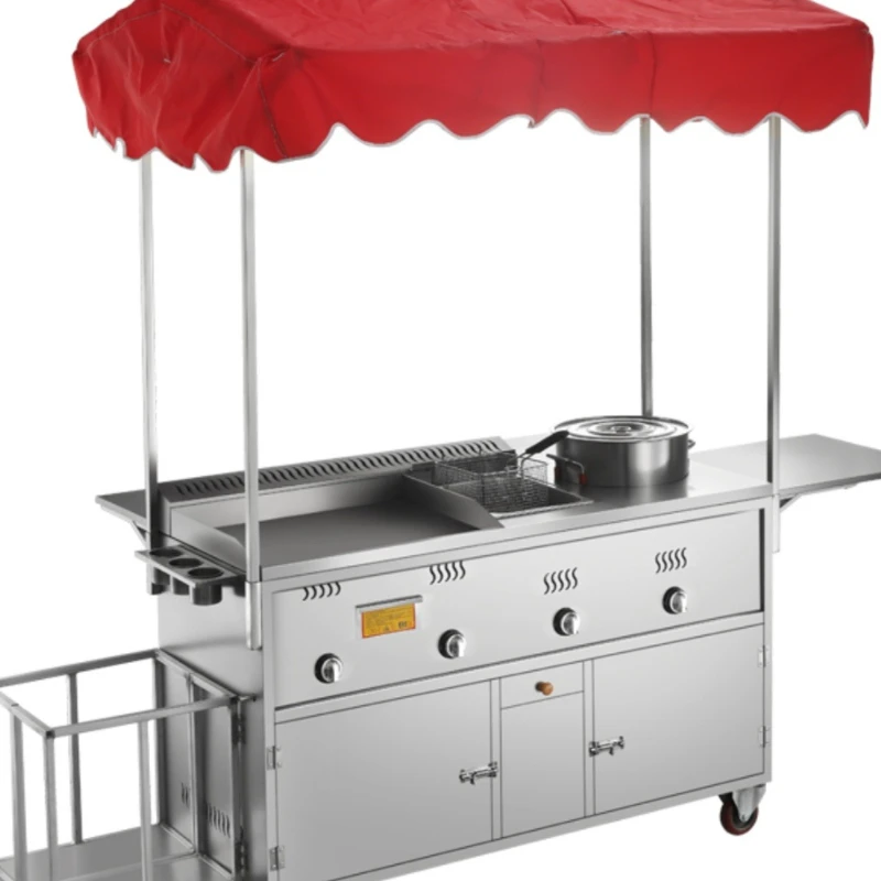 Stall special car, multi-functional fryer tricycle, snack cart