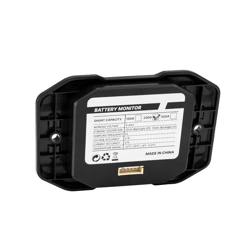 RV Caravan Auto Batterie Kapazität Anzeige Coulomb Spannung Test Ausrüstung ATEM POWER Tragbare 12V 100A Batterie Monitor Tester