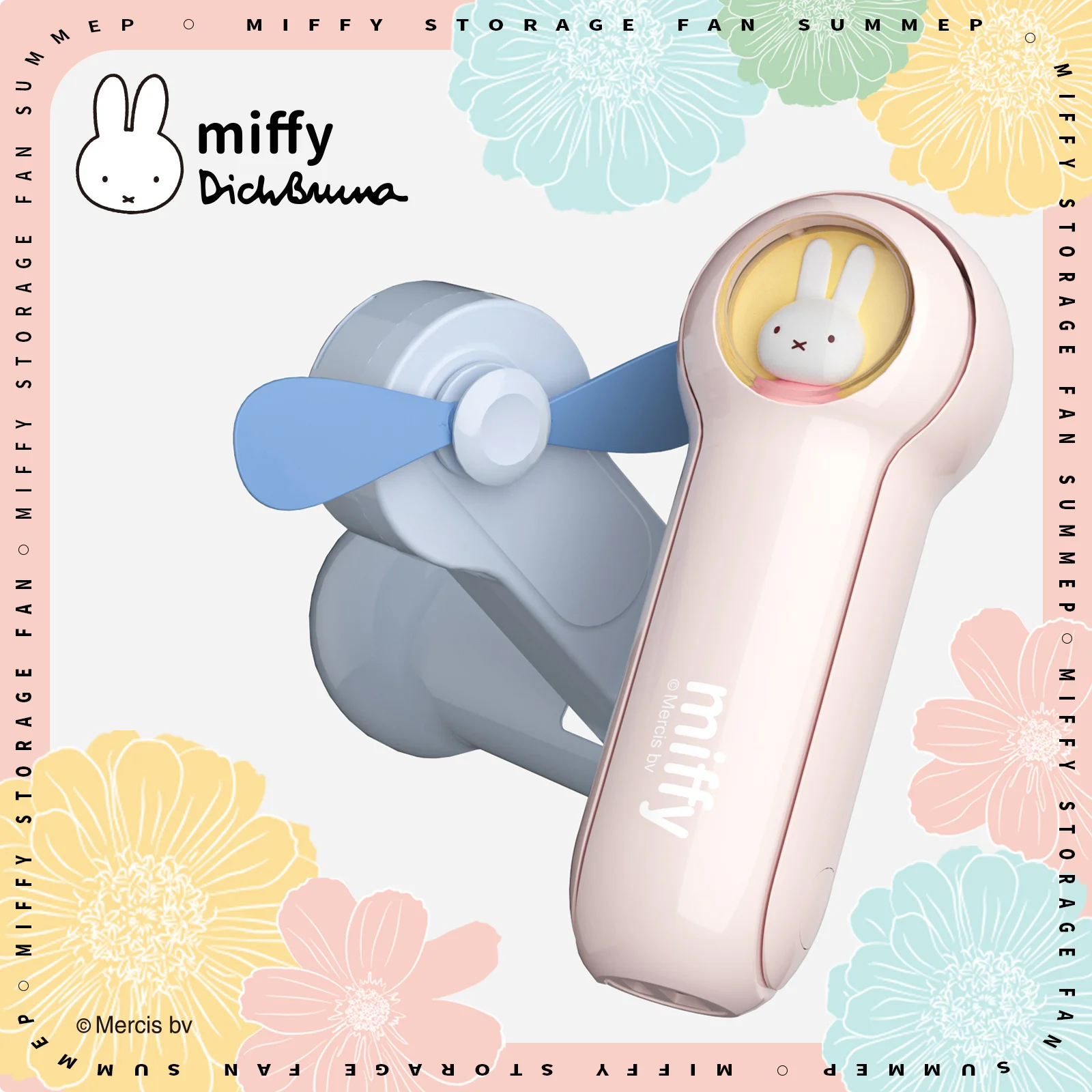 MIFFY Mini Silent Small Fan Folding Portable Usb Electric Desk Multi Function Household Portable Charging Multifunctional Power