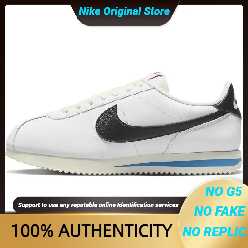 

Nike Cortez '23 White Black Light Photo Blue Sneakers shoes DM4044-100 With Original Box