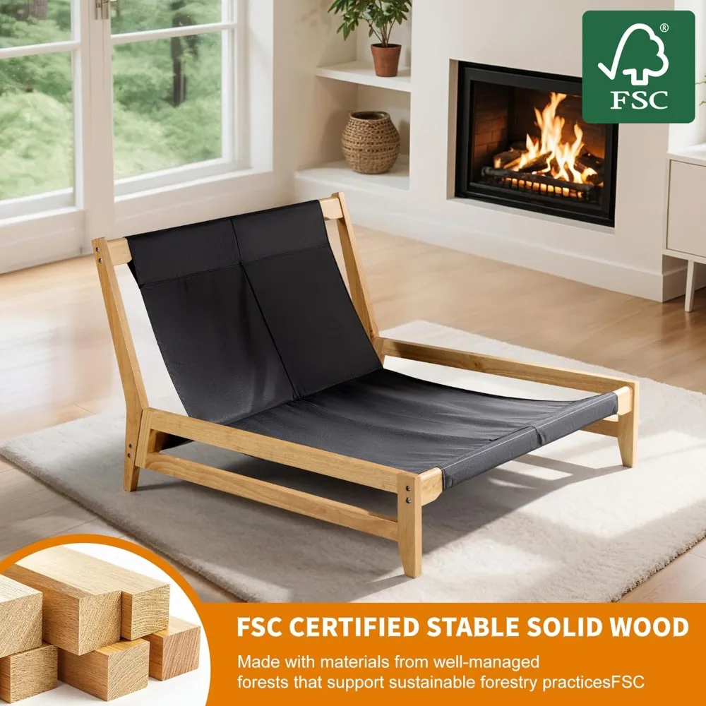 كرسي مميز كبير الحجم يشبه السحابة، وكراسي بين باج ذات مقعد عميق للغاية، ووسادة كيس فول محشوة قابلة للتحويل مع قابلة للإزالة #5