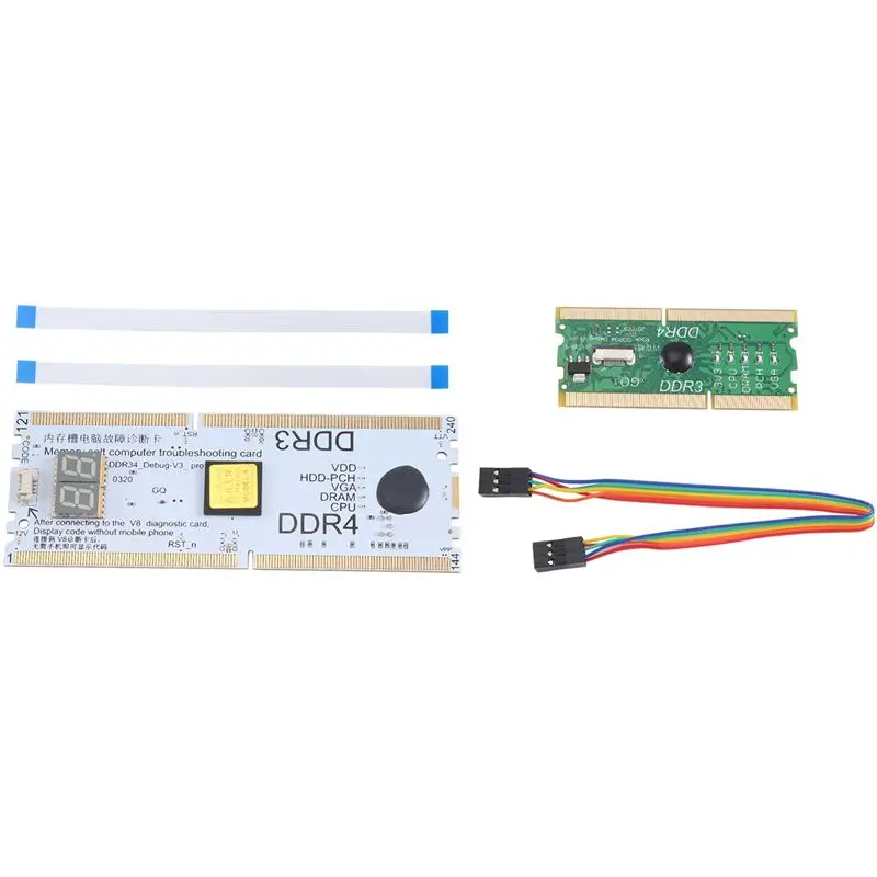 AED6-Laptop/Desktop Motherboard Memory Slot DDR3/DDR4 Diagnostic Analyzer Debug Test Card For DDR3/4 Notebook Repair