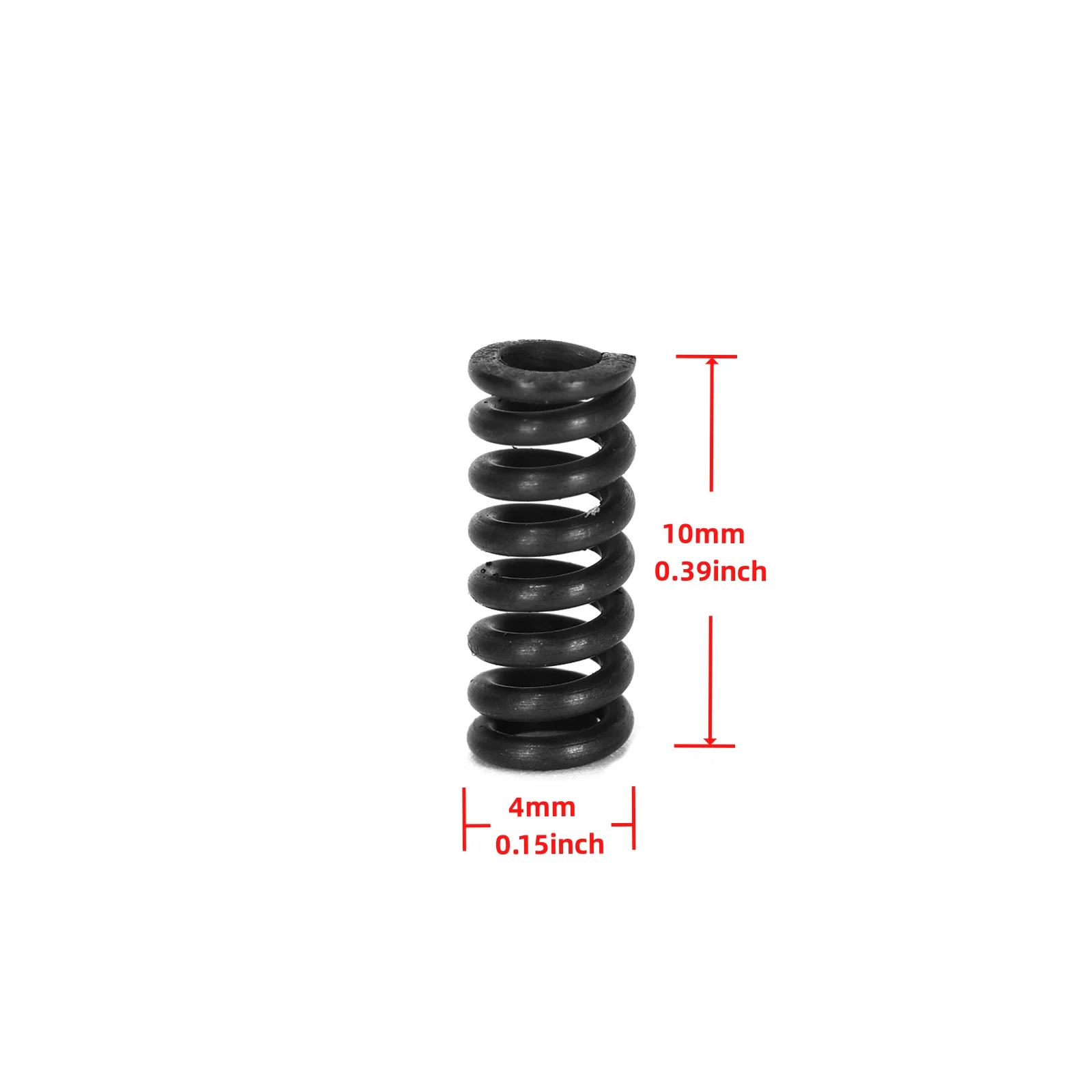 4pcs Electric Guitar Vibrato Arm Tension Spring 10x4mm for Compatible with Fender Stratocaster