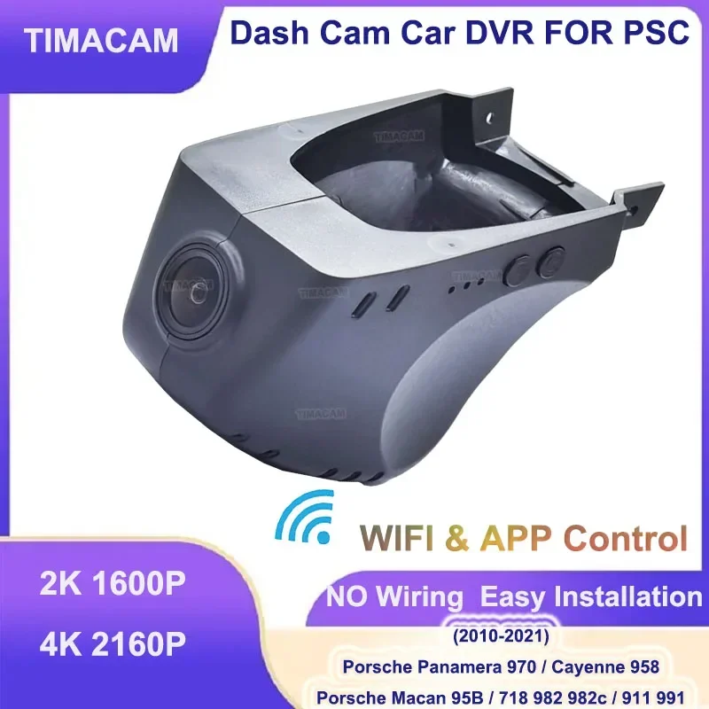 

TIMACAM 4K 2160P Видеорегистратор 2K Автомобильный видеорегистратор с двойной камерой для Porsche Panamera 970 Cayenne 958 Macan 95B 718 982 982c Для Porsche 911 99