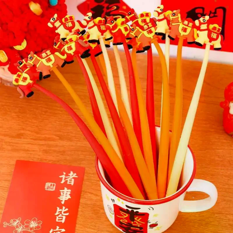 3Pcs Nette Cartoon Pony Schwingen Gel Stift Pferd Jahr Schreibwaren Stift Neutral Stift Student Kinder Schule Schriftlich Schreibwaren