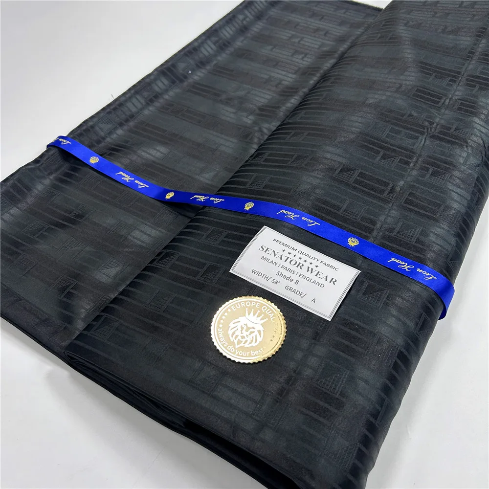 جديد 5 ياردة ملابس السيناتور الأفريقي دعوى الرجال النسيج مادة القطن الناعمة النيجيري TR القماش المواد للرجل الملابس الخياطة 15A35