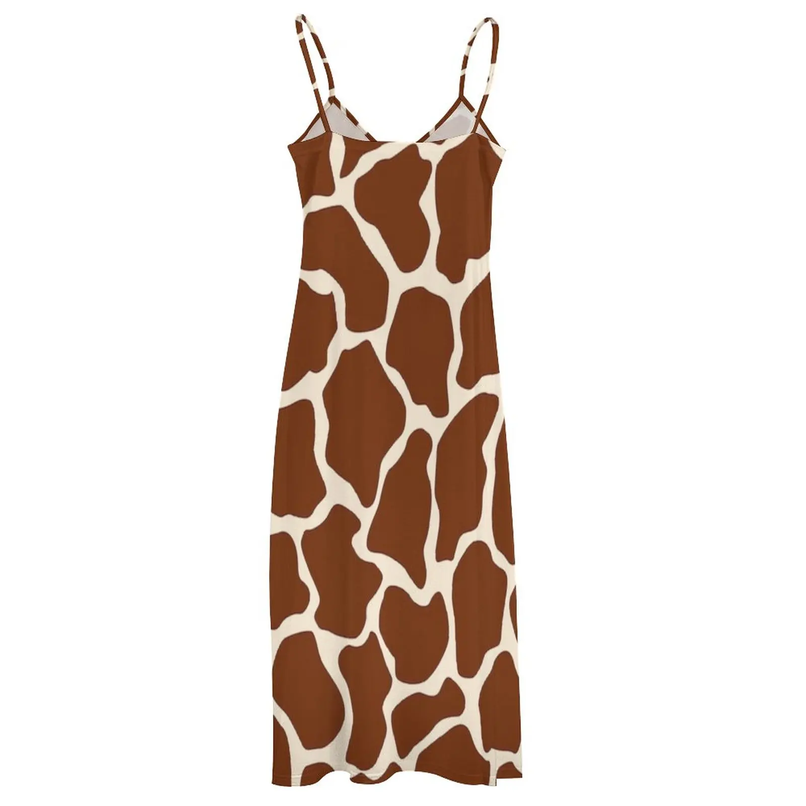 Giraffe Animal Print Africa And Safari Style Sleeveless Dress Dresses dresses women summer 2023