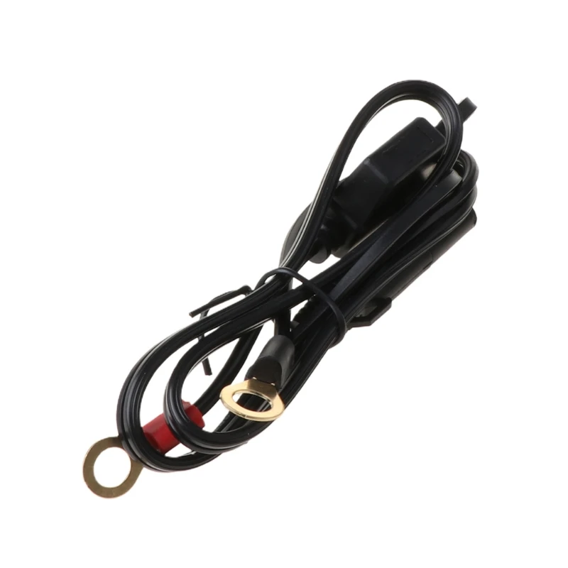 DC12-24V 18AWG SAE Quick Disconnect To O Ring Terminal Harness Connecters Cord Cable Connector for Battery