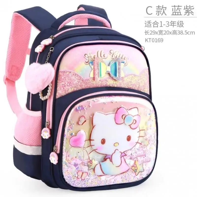 

Sanrios Anime Hellokitty Backpack Grade 1-3 Kawaii My Melody Cinnamoroll Student School Bags High Capacity Girls Gift Cute Y2K