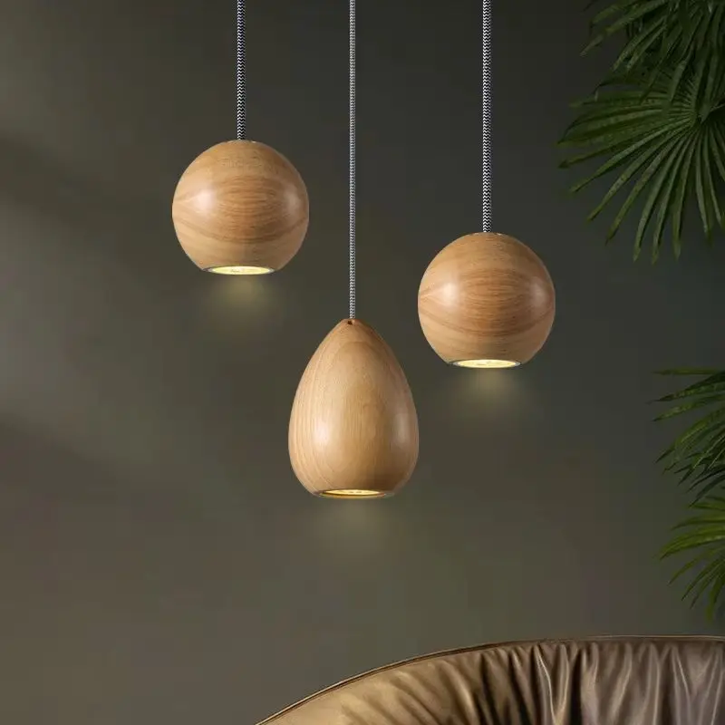 

Японский домашний декоративный деревянный кухонный стол, подвесной светильник, скандинавский коммерческий прикроватный столик, чайная комната, библиотека, светодиодная деревянная лампа